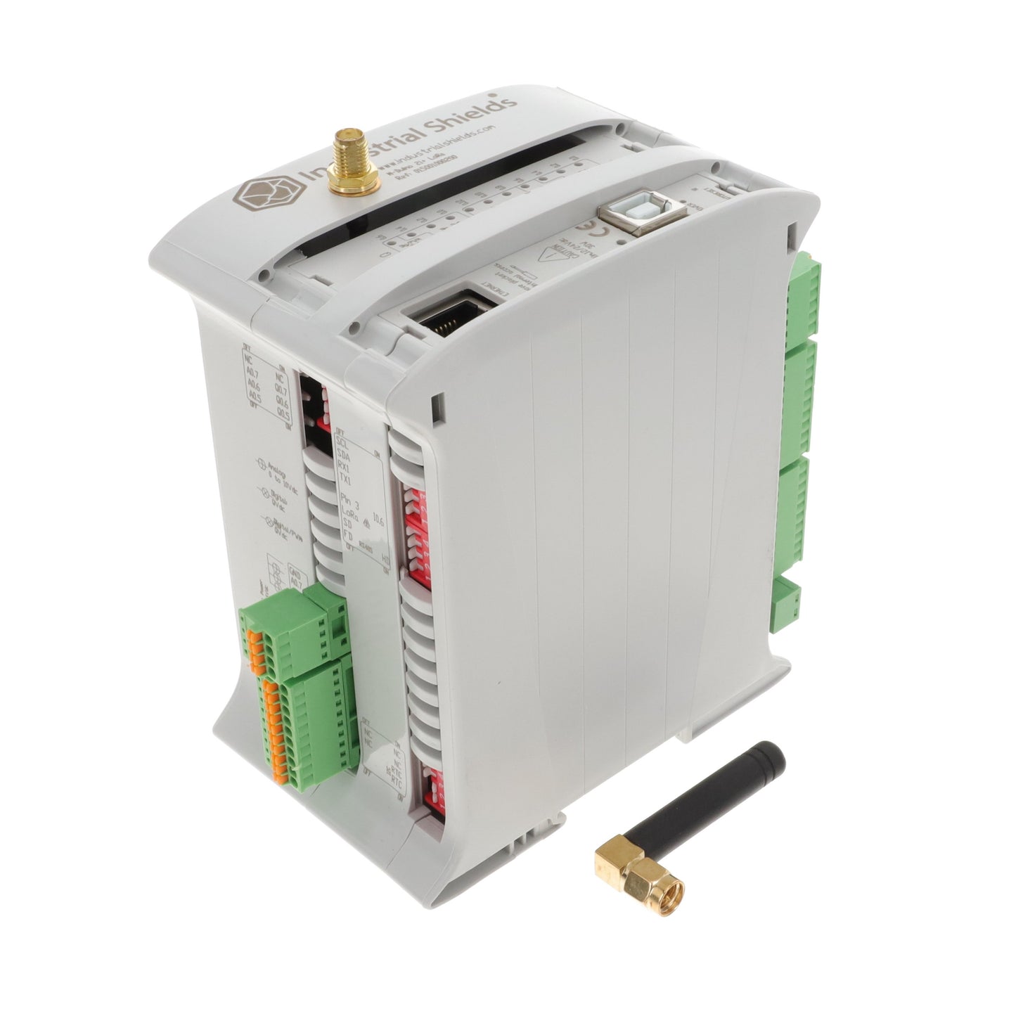 Industrial Shields 15001000200 - M-DUINO PLC ARDUINO ETH & LORA 2 12 - Digital (6), Analog/Digital (6)
