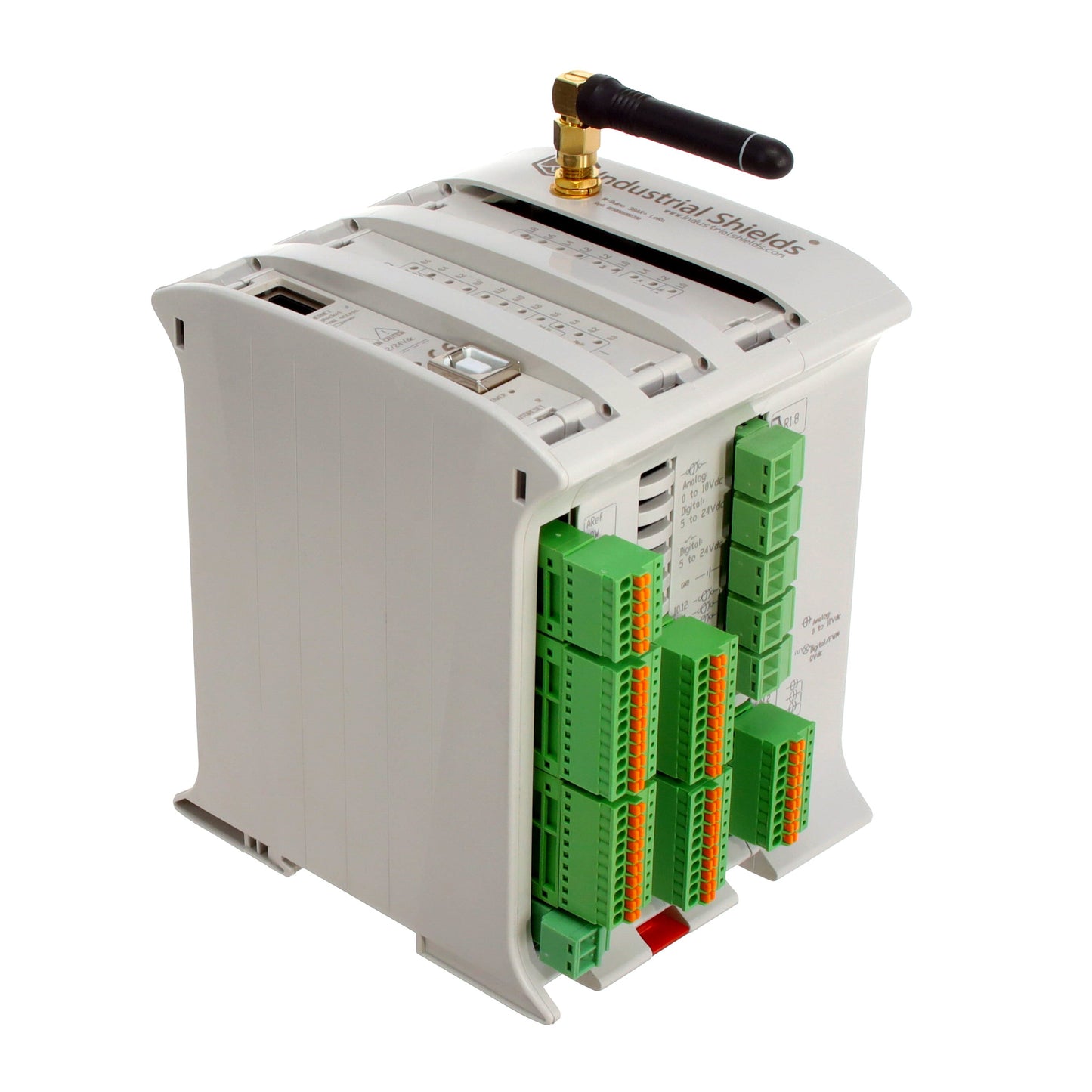 Industrial Shields 15001000700 - M-DUINO PLC ARDUINO ETH&LORA 38A 18 - Digital (8), Analog/Digital (10)