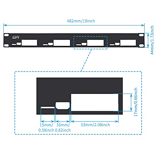 GeeekPi Soporte de rack 1U para Raspberry Pi 4, 19" 1U para montaje en rack soporta 1-4 unidades con 4 ventiladores, disipadores de calor de aluminio, placas micro HDMI, tarjeta TF a placas FPC para