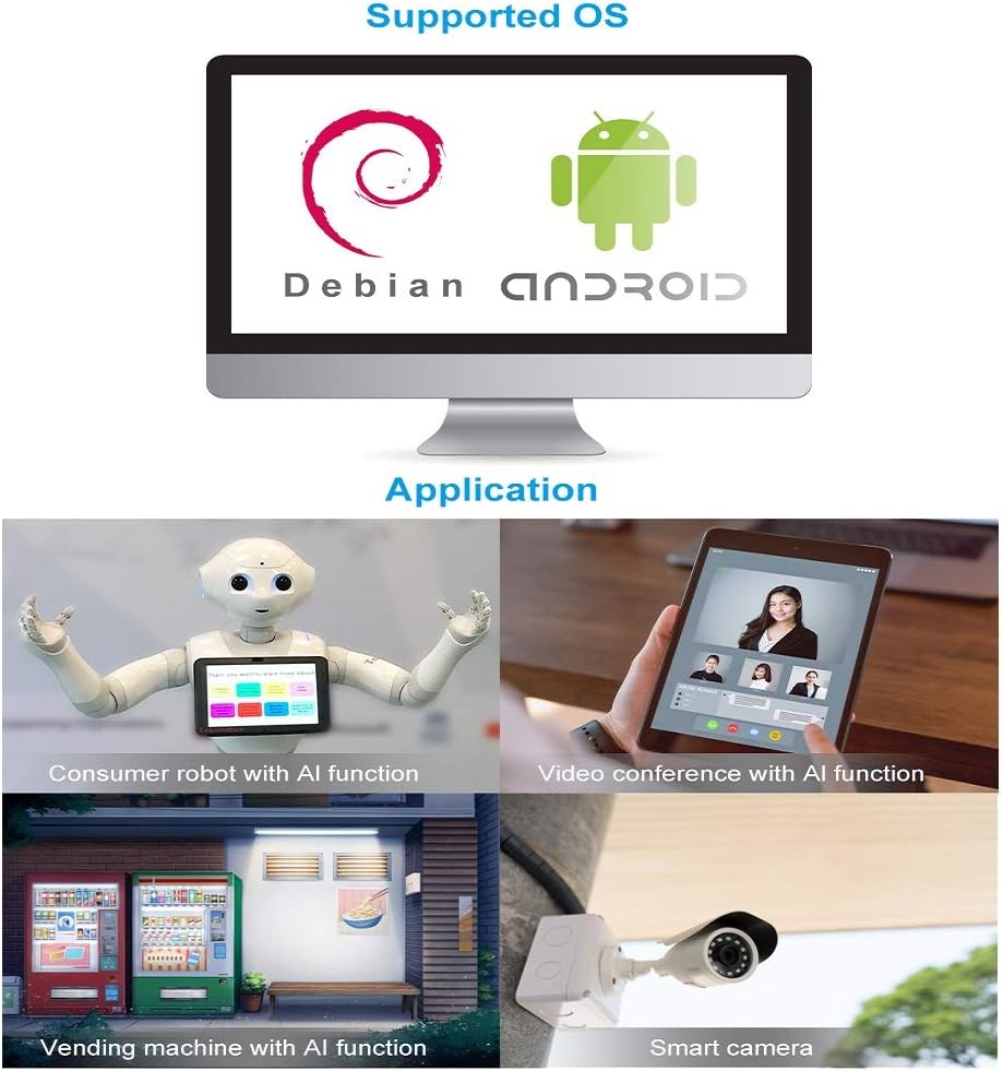 Tinker Edge T, Mismo SOM que Coral Dev Board,1GB RAM+8GB eMMC