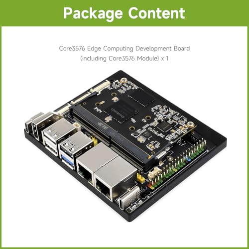 Waceshare Luckfox Core3576 Edge Computing Development Board, Rockchip RK3576 Octa-Core 2.2GHz Processor, cuenta con una gran arquitectura, 6 tops Computing Power NPU, 4GB RAM, 0GB eMMC Flash