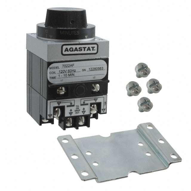 TE Connectivity Aerospace, Defense and Marine 7022AF 7000, AGASTAT Montaje en panel Relé mecánico 1 ~ 10 min 10A a 240VCA