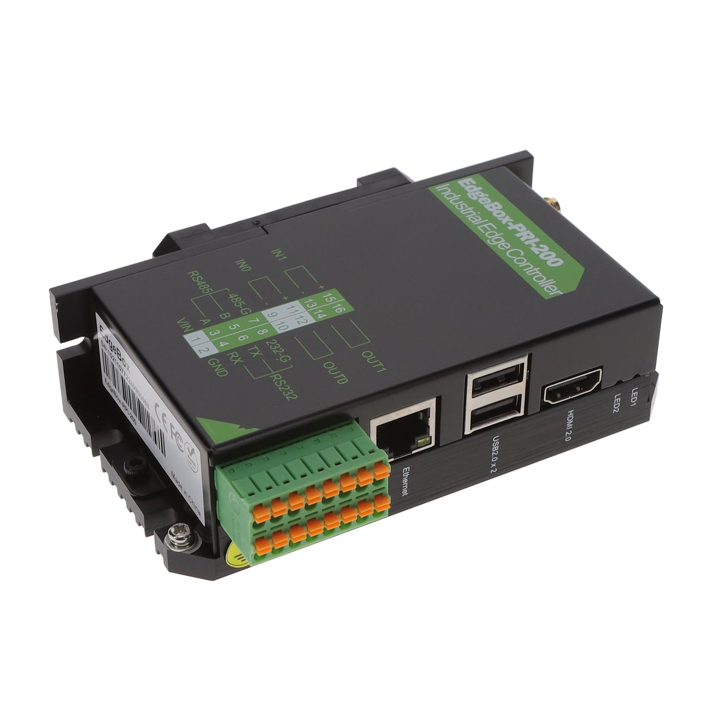 Seeed Technology Co., Ltd 102110772 EdgeBox-RPI-200-CM4102008 Raspberry Pi CM4 ARM Cortex-A72
