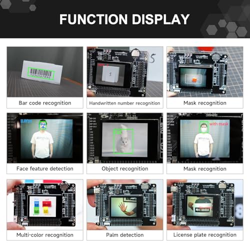 Yahboom Kit de desarrollador K210 con AI Vision RISC-V Cámara de reconocimiento facial Placa de desarrollo de robots Junta de expansión El comienzo del desarrollo visual