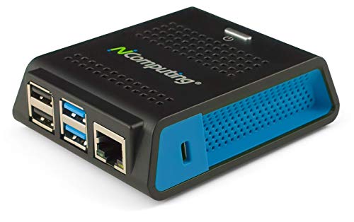 NComputing RX440(RDP) Thin Client construido en Raspberry Pi4 para Microsoft AVD, Windows 365 Cloud PC, RDS, Verde VDI, vSpace Pro Enterprise. Servidores