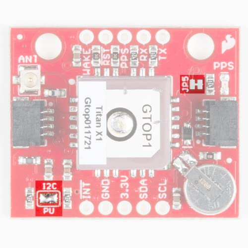 SparkFun Desconexión GPS - XA1110 (Qwiic) - Pequeño tablero compatible con I2C Fácil conexión Incluye XA1110 (Titan X1) Módulo GPS Soporta GPS GLONASS QZSS SBAS+210 PRN/99 búsqueda/33 canales de seguimiento simultáneo