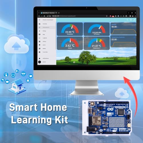 GeeekPi Kit de inicio listo para la nube con WiFi UNO R4, Bluetooth, I2C, matriz LED de 12 x 8, integración de IoT y tutoriales para principiantes e ingenieros