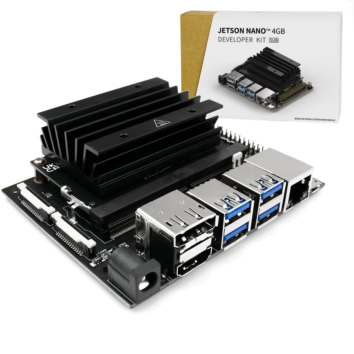 Yahboom Jetson Nano Developer Kit Nano B01 con 16G-eMMC basado en módulo oficial N-VI-Dia Jetson Nano 4GB Core