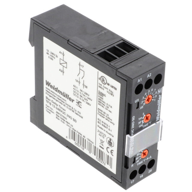Weidmüller 2697270000 TFIS Riel DIN Relé mecánico 0.5 seg ~ 180 seg 3A a 250VCA