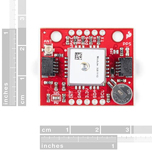 SparkFun Desconexión GPS - XA1110 (Qwiic) - Pequeño tablero compatible con I2C Fácil conexión Incluye XA1110 (Titan X1) Módulo GPS Soporta GPS GLONASS QZSS SBAS+210 PRN/99 búsqueda/33 canales de seguimiento simultáneo