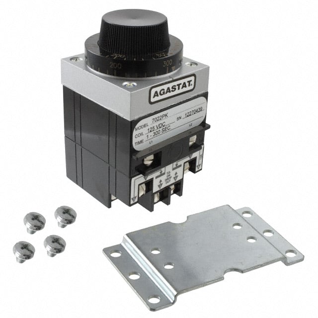 TE Connectivity Aerospace, Defense and Marine 7022PK 7000, AGASTAT Montaje en panel Relé mecánico 1 ~ 300 seg 10A a 240VCA