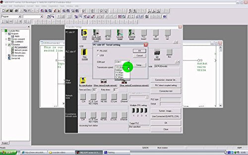 Controlador programable de lógica de escalera PLC, interfaz de programación y software de desarrollo GX, kit de inicio 24V, 12 entradas, 8 salidas de relé con fuente de alimentación