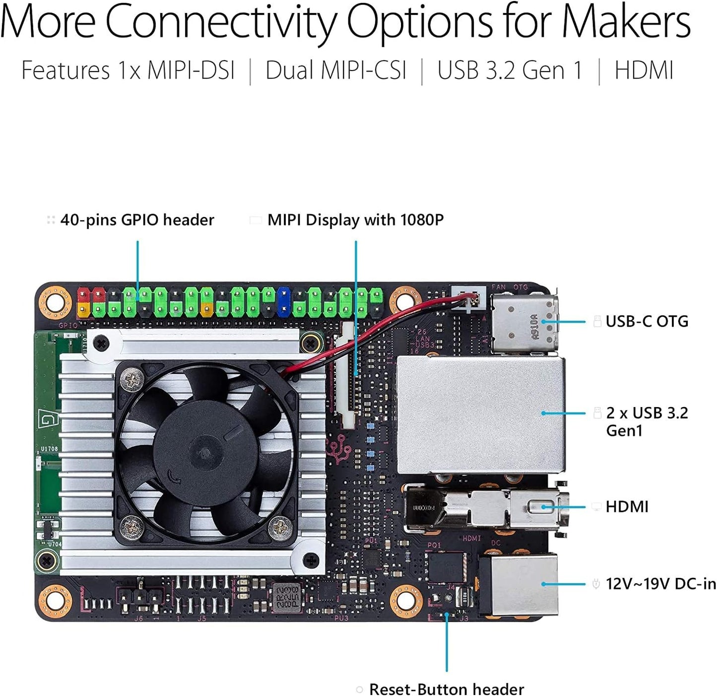 Tinker Edge T, Mismo SOM que Coral Dev Board,1GB RAM+8GB eMMC