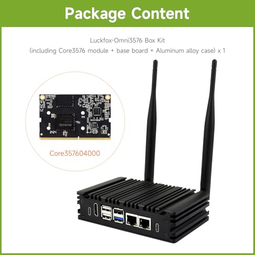 waveshare Luckfox Core3576 Edge Computing Development Board, Rockchip RK3576 Octa-Core 2.2GHz Processor, cuenta con una arquitectura Big.Little, 4GB RAM, 0GB eMMC Flash, estuche incluido