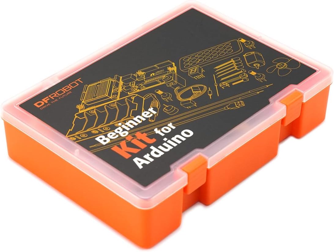 DFROBOT UNO R3 Kit de inicio completo para Arduino con tutorial detallado - Compatible con Arduino UNO R3 y Arduino IDE para electrónica y aprendizaje de programación Arduino