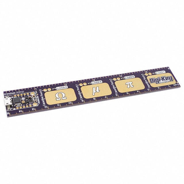 Adafruit Industries LLC 4319 SAM D PYRULER WITH EMBEDDED TRINKET M0 MCU 32 bits ARM® Cortex®-M0+