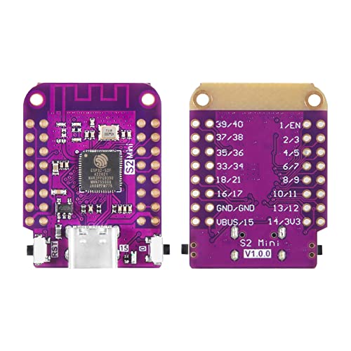 3 unids ESP32 S2 Mini WiFi basado en placa ESP32-S2FN4R2 ESP32-S2 4MB flash tipo C conectar compatible con MicroPython
