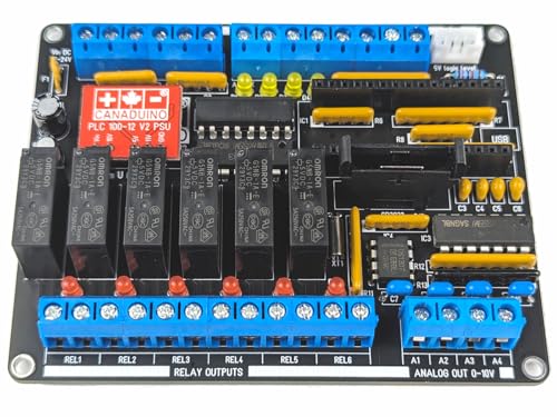CANADUINO® PLC MEGA328 Kit de bricolaje electrónico (100% compatible con Arduino)