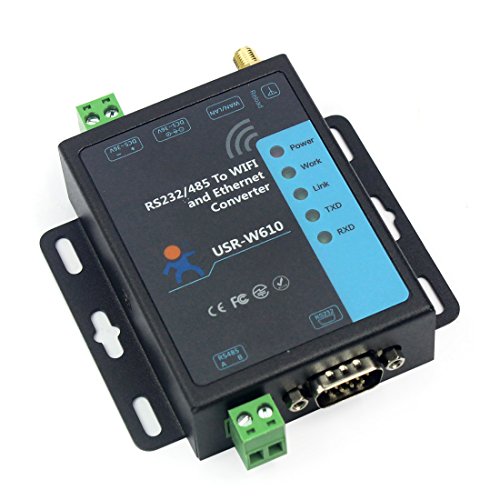 Serial a WiFi Ethernet Convertidor inalámbrico RS232 RS485 Servidor serial (USR-W610)
