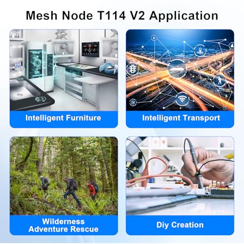 Mesh Node T114 V2 LoRaWAN Meshtastic Tracker AYWHP Meshtastic Tracker Nordic nRF52480 con pantalla GNSS Pantalla TFT de 1.9 pulgadas 902-928MHz con chip SX1262 BLE WiFi compatible con