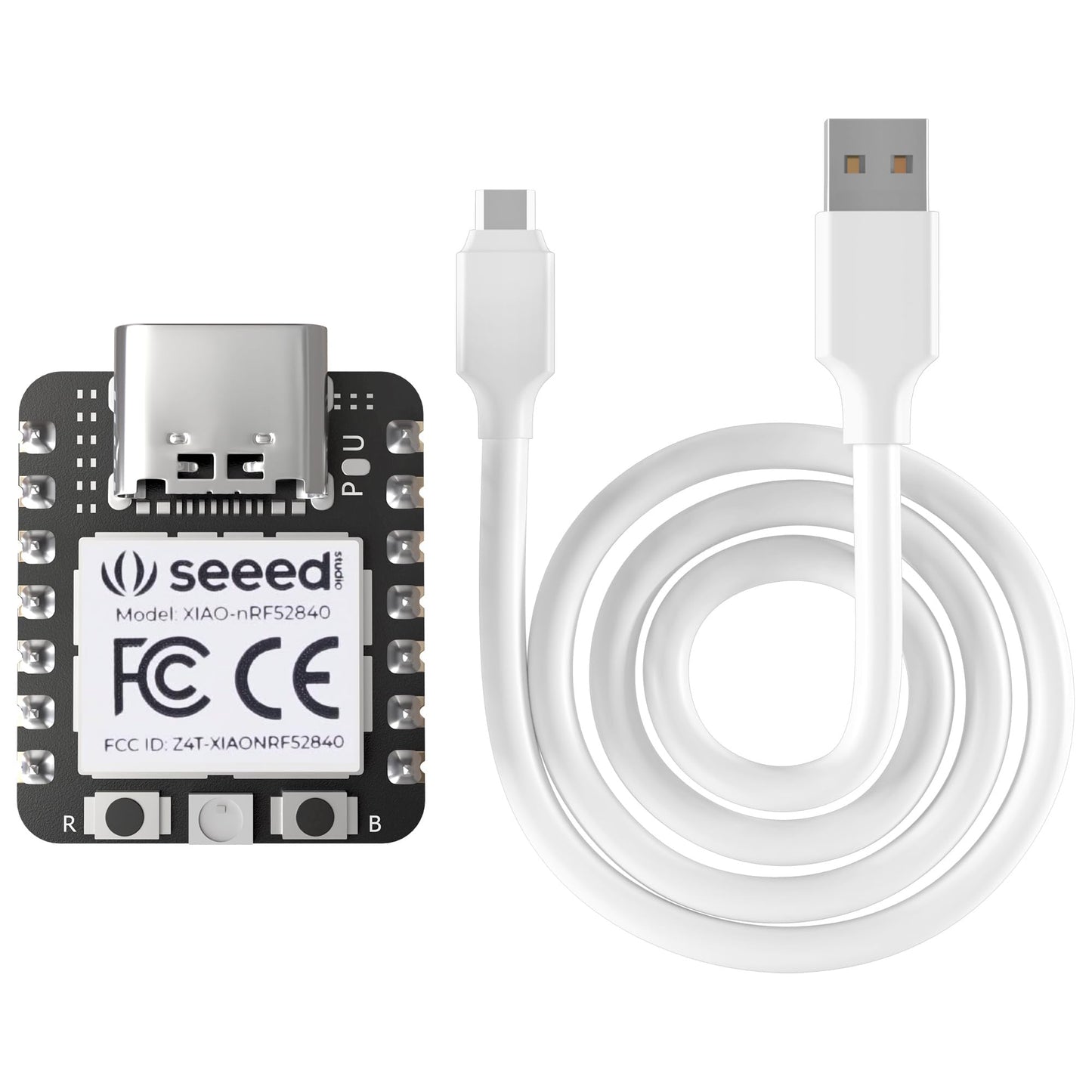 XIAO Seeed nRF52840 Pre-soldado con cable USB-C - Soporta C, Arduino, MicroPython y CircuitPython