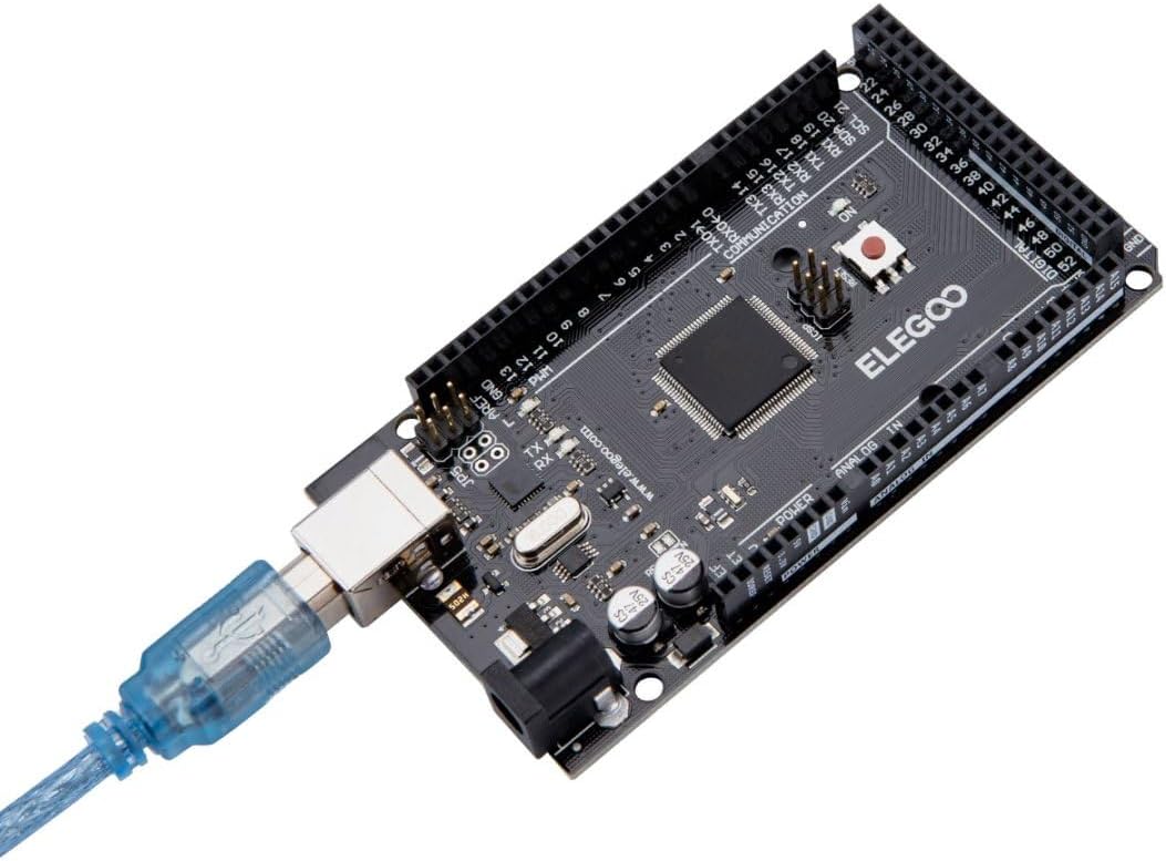 ELEGOO MEGA R3 Board ATmega 2560 + cable USB compatible con Arduino IDE Projects RoHS