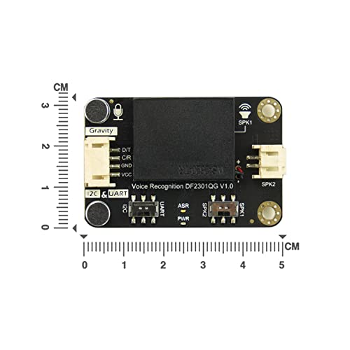 Gravedad: Sensor de reconocimiento de voz de aprendizaje de idiomas sin conexión para micro:bit/Arduino/ESP32 - I2C y UART - SEN0539-EN