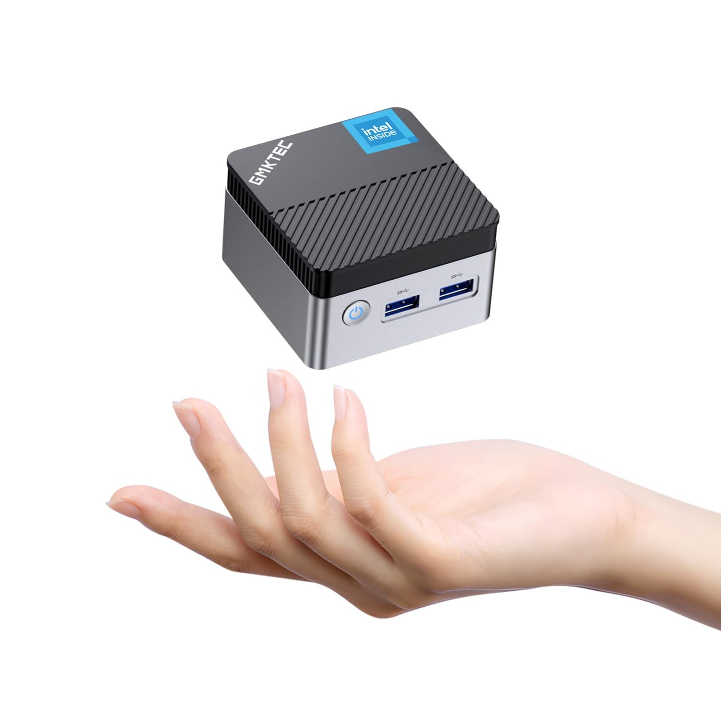 GMKtec Mini PC Windows 11 Pro Intel 11ª generación N5105, 10nm 8GB RAM 128GB SSD M.2 2242 Micro computadora de escritorio con doble HDMI 4K, Dual DDR4, Dual WiFi, Giga, BT4.2 y ventiladores de