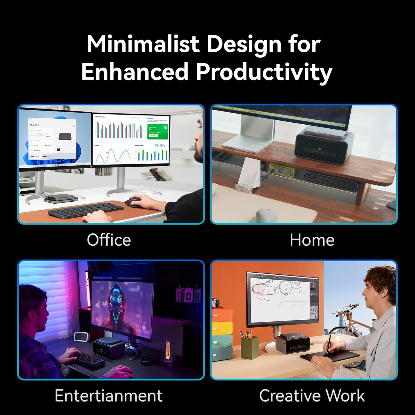 Khadas Mind 2 Mini PC - Intel Core Ultra 5 125H (14 núcleos, 18 hilos, hasta 4.5GHz) - 16GB LPDDR5+512GB SSD PC de escritorio portátil con gráficos HD y creación de IA | BT 5.3 | 4K/8K UHD | Windows