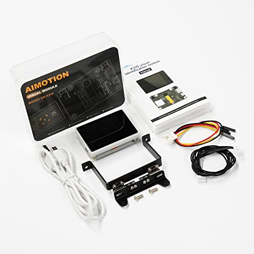 Yahboom Módulo de sensor de visión K210 para UNO RaspberryPi AI Smart Camera Código de código abierto, Cara|QR|Objeto| Color| Reconocimiento de señales de tráfico, detección de características,