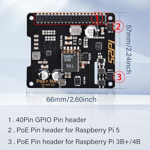 GeeekPi P30 PoE+ HAT para Raspberry Pi 5, con enfriador activo oficial Pi 5