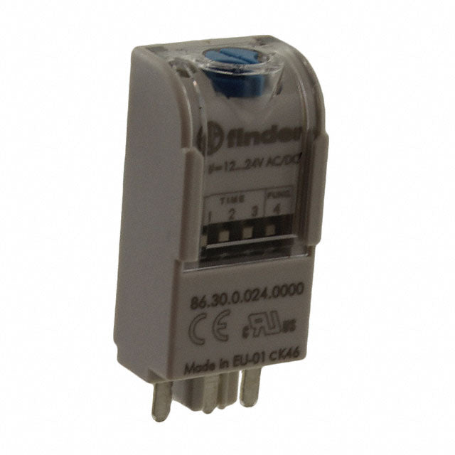 Finder Relays, Inc. 86.30.0.024.0000 86 Para enchufe Temporizador solamente, no se incluye el relé 0.05 seg ~ 100 h -