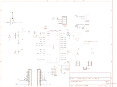 Placa de expansión y coprocesador Xiao con chip Serial Wombat 18AB PCB_0023 para Seeed Seeeduino Xiao