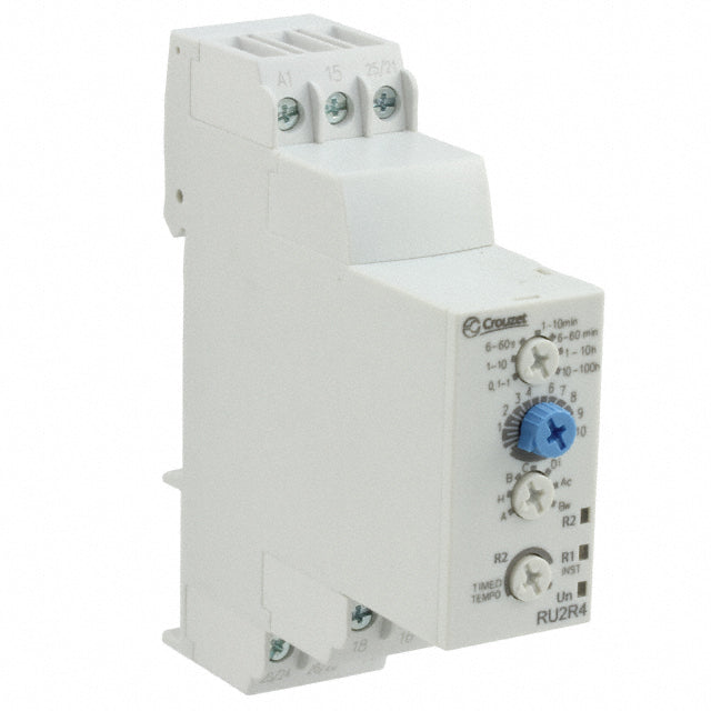 Crouzet 88866300 RU2R4 Riel DIN Relé mecánico 0.1 seg ~ 100 h 8A a 250VCA
