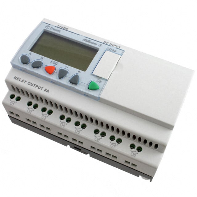 Crouzet 88970055 Millenium 3, CD20 CONTROL LOGIC 12 IN 8 OUT 12V 12 - Digital (6), Analog/Digital (6)
