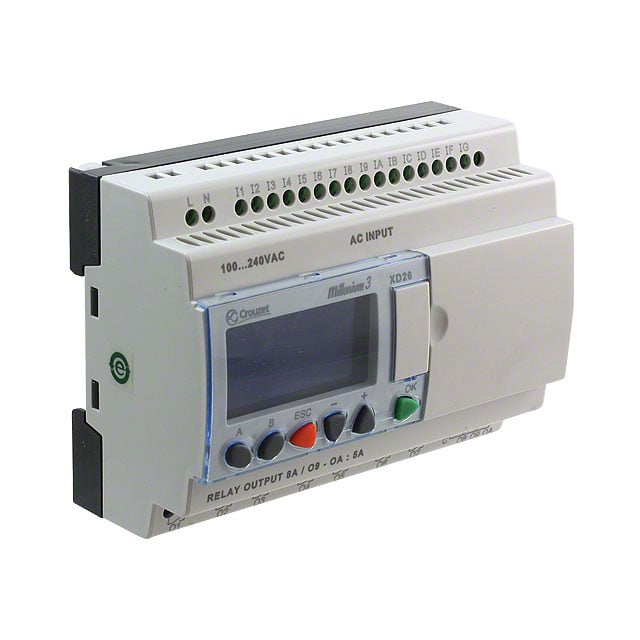 Crouzet 88974163 Millenium 3, XD26 CONTROL LOG 16 IN 10OUT 100-240V 16 - Digital