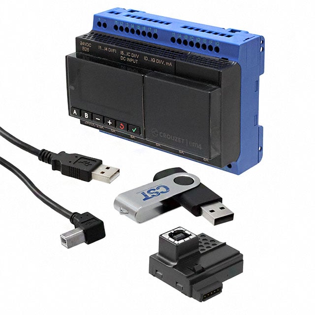 Crouzet 88981106 em4, B26 CONTROL LOGIC 16 IN 10 OUT 24V 16 - Digital (4), Analog/Digital (12)