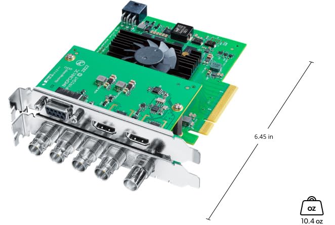 Blackmagic Design DeckLink 8K Pro G2 Tarjeta de captura y reproducción PCIe, hasta 8Kp60, 4 canales 12G-SDI, HDMI 2.1 (BDLKHCPRO8K12GG2)