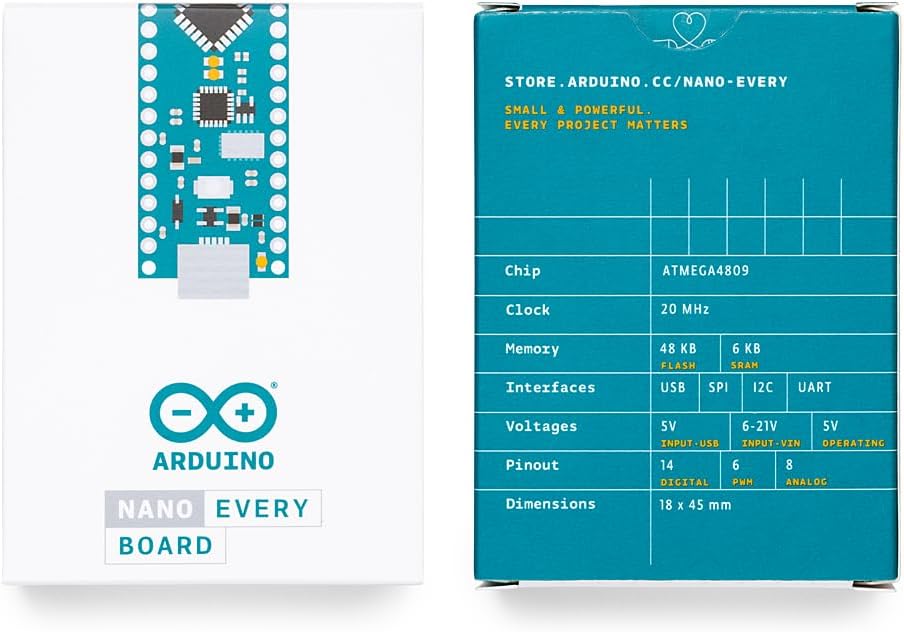 Arduino Nano Every (paquete de 6 tablas) ABX00028