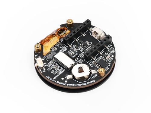 Seeed Studio Pantalla redonda para XIAO - Pantalla táctil redonda de 1.28 pulgadas, resolución de 240 × 240, colores 65k, RTC, carga IC, ranura para tarjeta TF, conector JST 1.25, todos los
