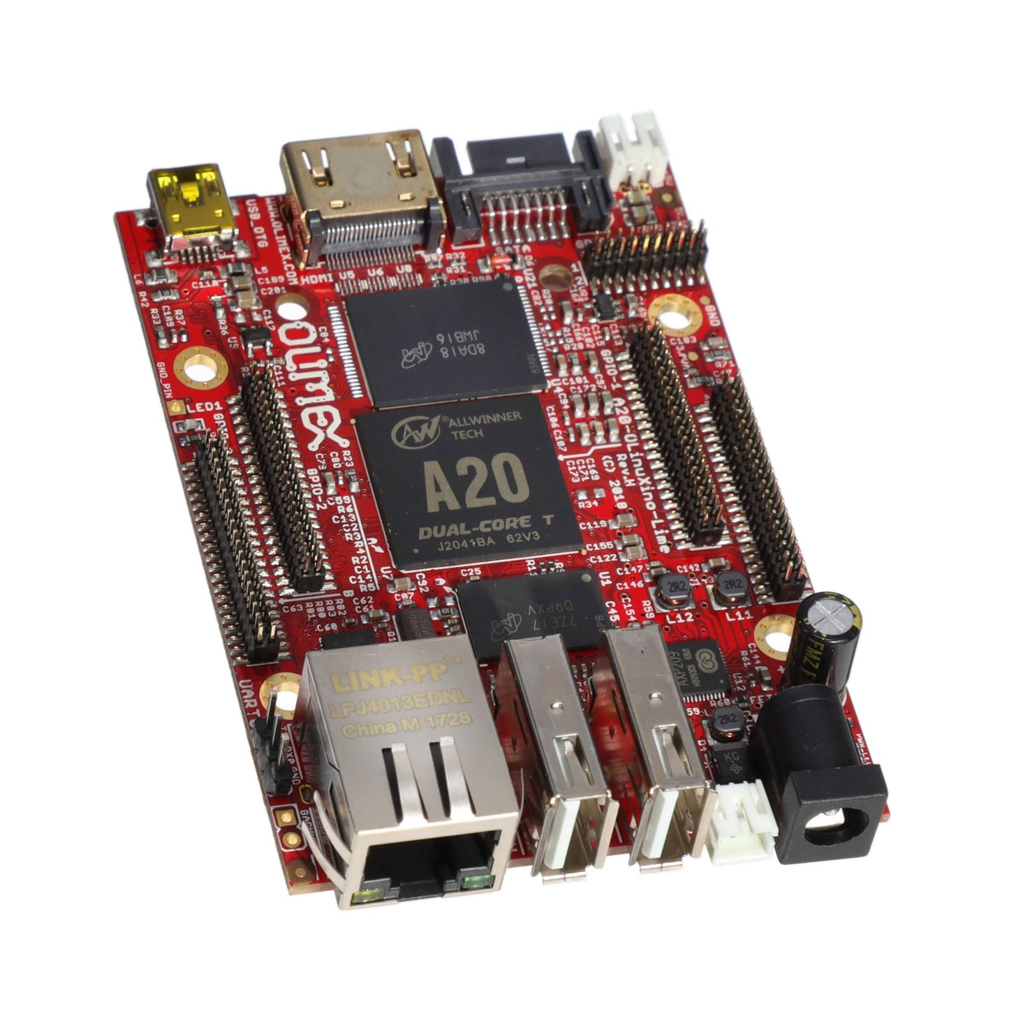 Olimex LTD A20-OLINUXINO-LIME-E4GS16M OLinuXino - Allwinner A20 ARM Cortex-A7