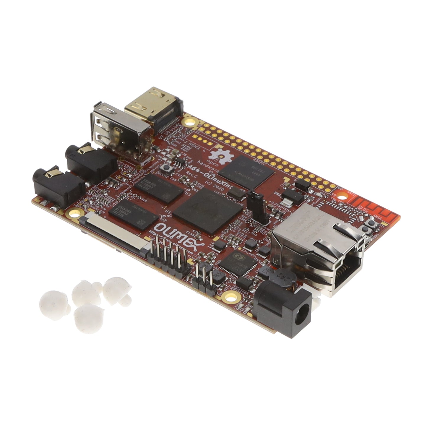 Olimex LTD A64-OLINUXINO-2GE16G-IND OLinuXino - Allwinner A64 ARM Cortex-A53