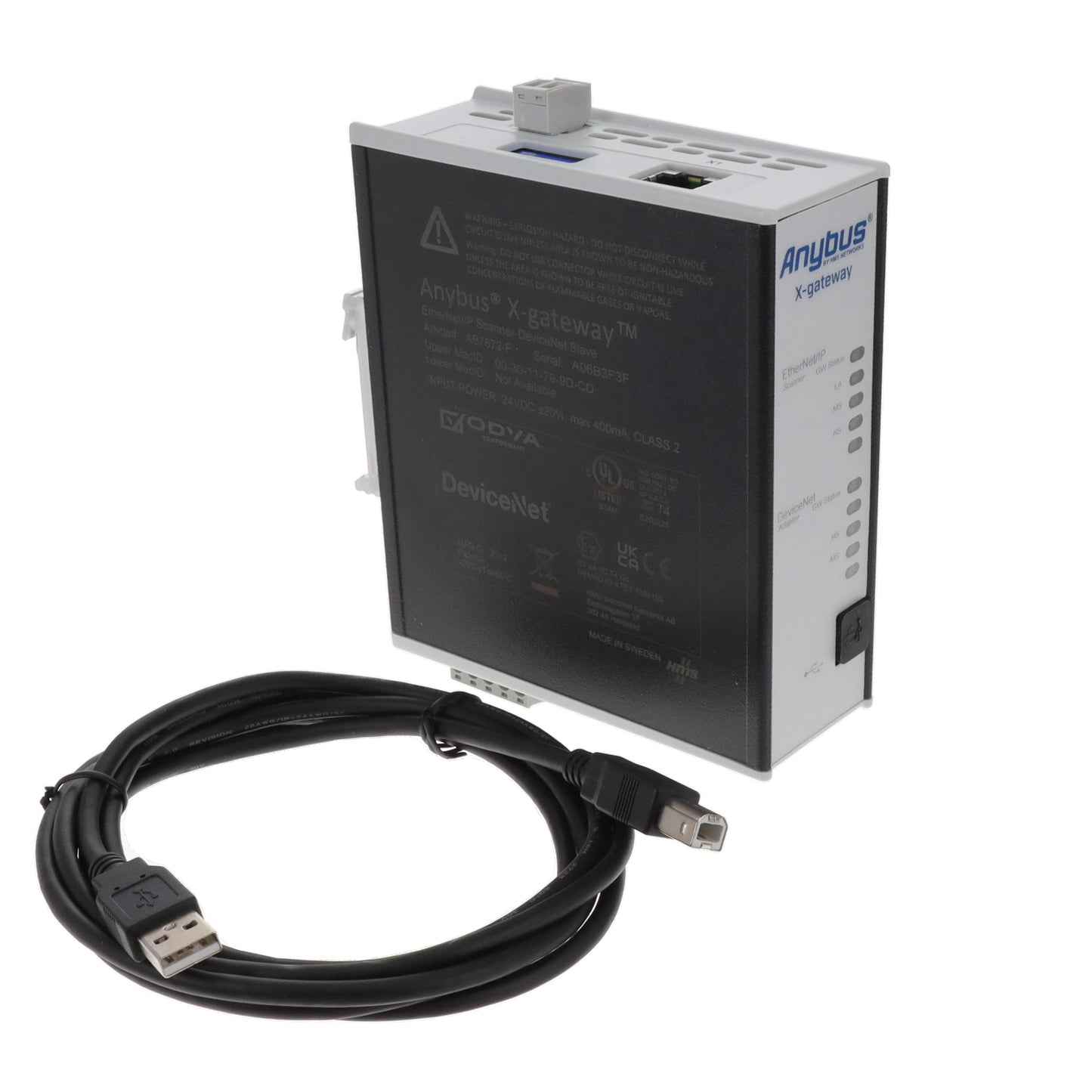 HMS Networks AB7672-F - ETHERNET/IP TO DEVICENET Gateway