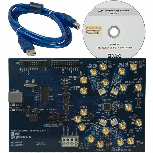 Analog Devices Inc. AD9959/PCBZ - EVAL BOARD FOR AD9959 Direct Digital Synthesis (DDS)
