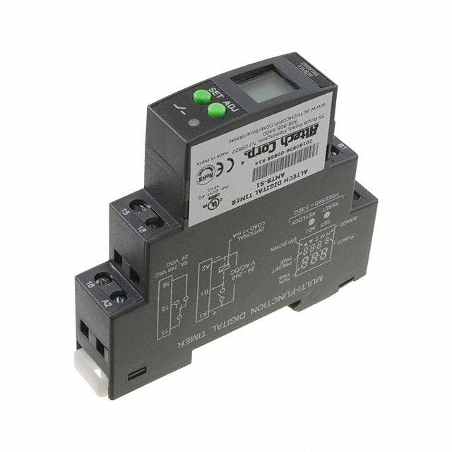 Altech Corporation AMT8-S1 AMT Riel DIN Relé mecánico 0.1 seg ~ 999 h 8A a 240VCA