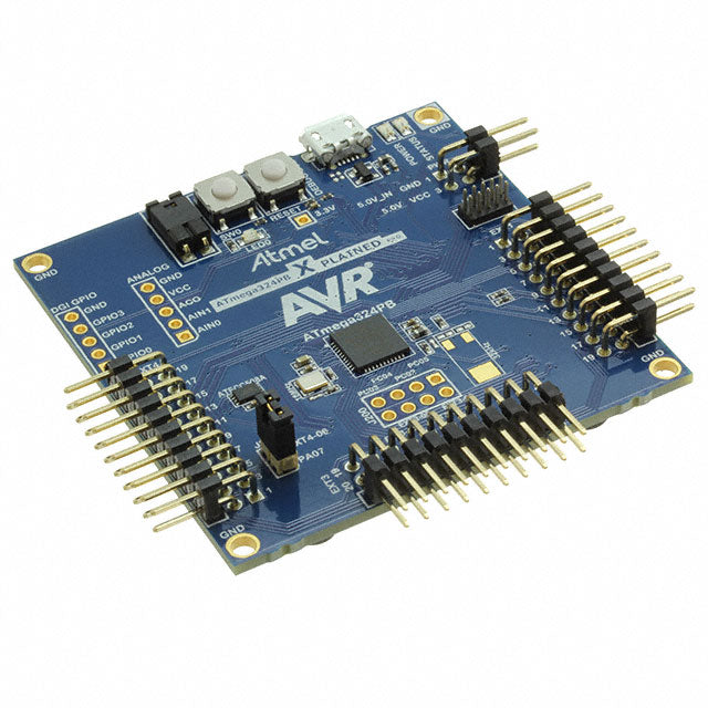 Microchip Technology ATMEGA324PB-XPRO AVR®, Functional Safety (FuSa) ATMEGA324PB XPLAINED PRO EVAL BD