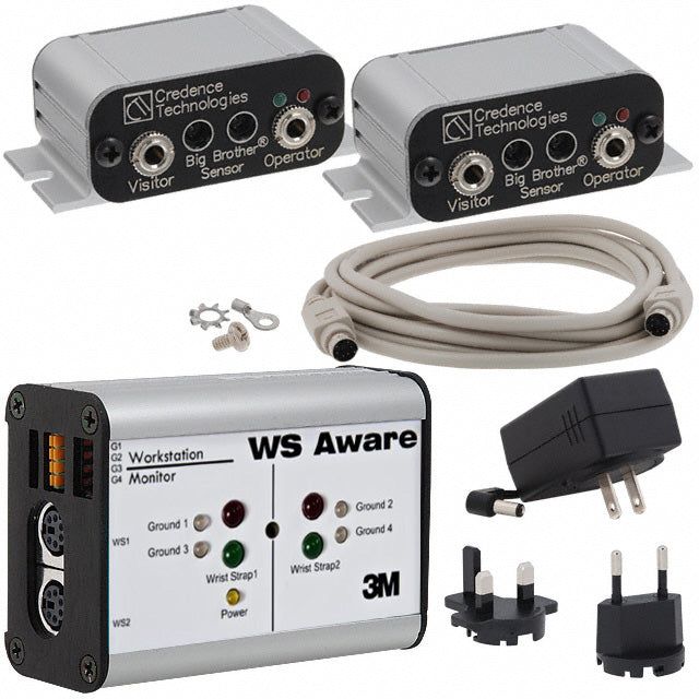 SCS CTC061-3-243-WW WS Aware® Workstation Monitor Tool (2), Workstation (2), Wrist Strap (2) Monitoring