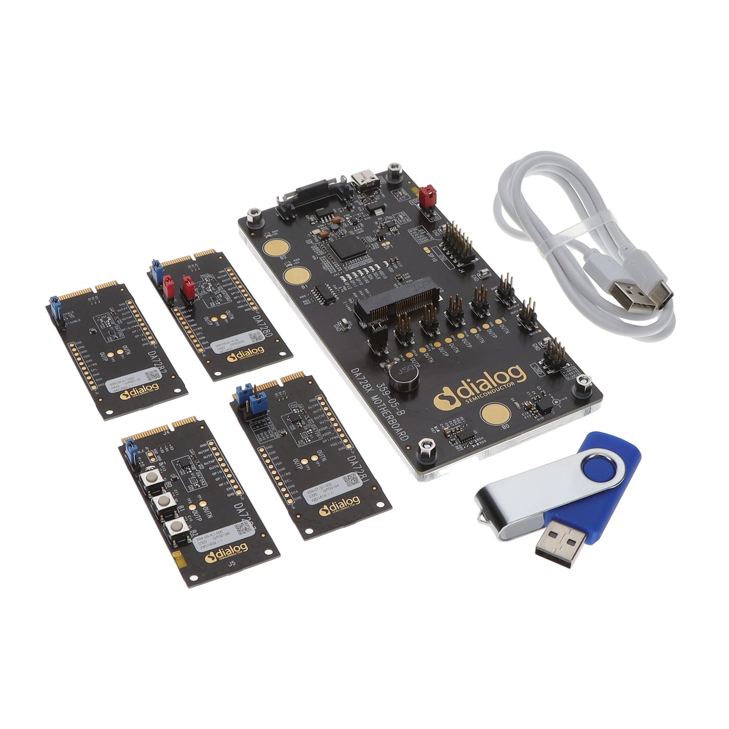 Renesas Electronics Corporation DA728X-EVAL-KIT - EVAL BOARD FOR DA7280 Motor Controller/Driver, Haptic/Vibration