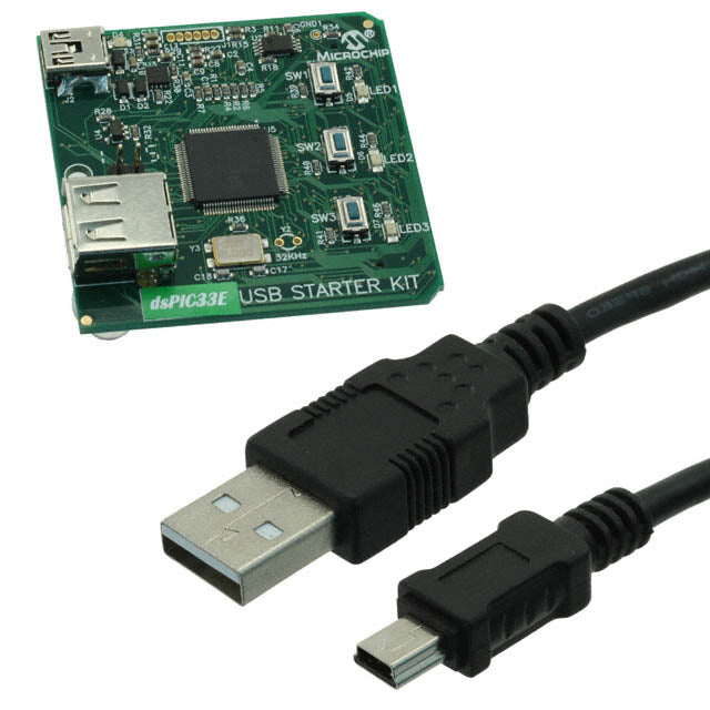 Microchip Technology DM330012 dsPIC® DSPIC33E USB STARTER KIT MCU 16 bits dsPIC