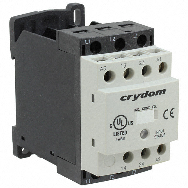 Sensata-Crydom DRC3R48A420 Solicon DRC Montaje de chasis, Riel DIN 3PST-NO (Normalmente abierto) (3 Forma A)